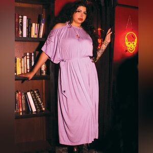The Oblong Box Shop Cavita Caftan in Purple/Lavender